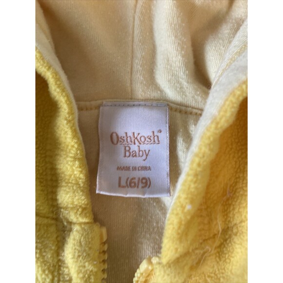 Oshkosh Baby fleece three-piece outfit, Yellow Size L 6-9 Mo Chick Bird - Picture 6 of 15